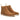Pair of brown suede Chelsea boots on a white background