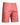 Pink men’s cotton chino shorts with button closure, elastic side waistband, and front pockets on a clean background