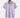 Purple striped shirt on a hanger against a white background