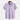 Purple striped shirt on a hanger against a white background