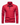 Red men’s long sleeve polo shirt with button placket, chest pocket, and slim fit on a clean background