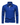 Royal blue men’s long sleeve polo shirt with button placket, chest pocket, and slim fit on a clean background