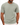 Sage textured round-neck men’s short-sleeve poly-spandex T-shirt, front view
