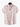 Short-sleeve button-up shirt with abstract beige and white print, front view on hanger
