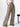 Striped pants worn for women, front view