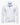 White men’s long sleeve polo shirt with button placket, chest pocket, and slim fit on a clean background