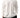 White notched long sleeve top with drawstring waist, minimal design