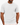 White textured round-neck men’s short-sleeve poly-spandex T-shirt, front view