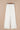 White wide-leg pants, flat back view