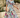 Woman in a colorful floral dress