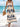 Woman in a long boho dress with blue patterns on a beach