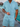 pastel blue summer shirt and short set