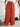 rust-colored wide-leg pants for women, front view